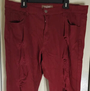 Crysp jeans size 42 red wine